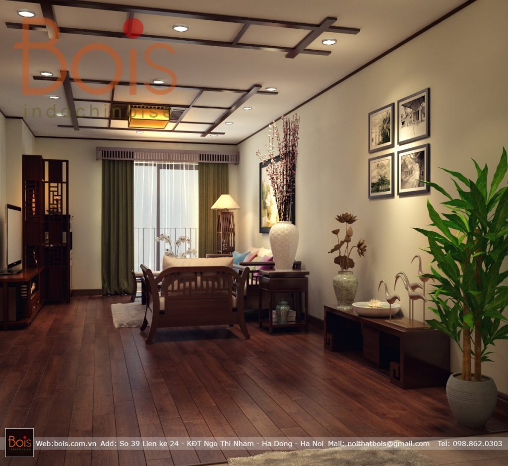 Công trình thiết kế thi công nội thất chung cư indochine tại Hà Nội