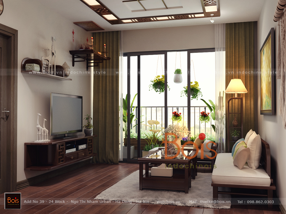 Thiết kế nội thất căn hộ nhỏ phong cách hiện đại chung cư HD Moncity
