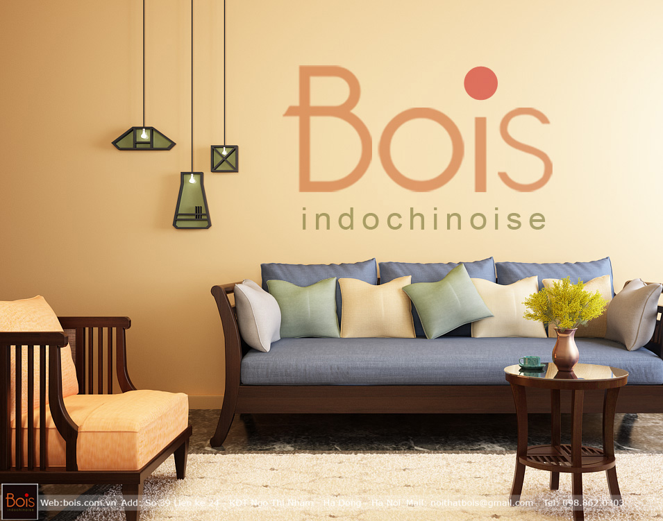 SOFA BOIS INDOCHINE sofa phong cách indochine