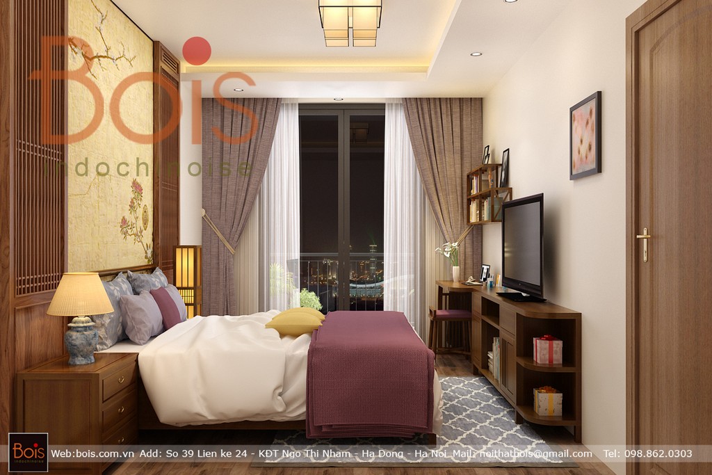 Công trình thiết kế thi công nội thất chung cư indochine tại Hà Nội