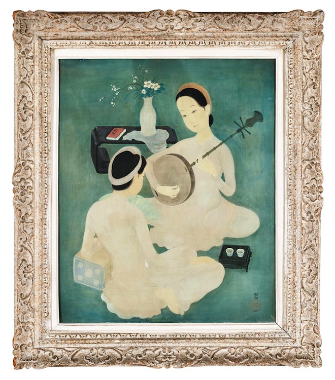 Hai bức tranh của Việt Nam đã được đấu giá thành công tại phiên đấu giá các tác phẩm nghệ thuật đương đại và hiện đại Đông Nam Á